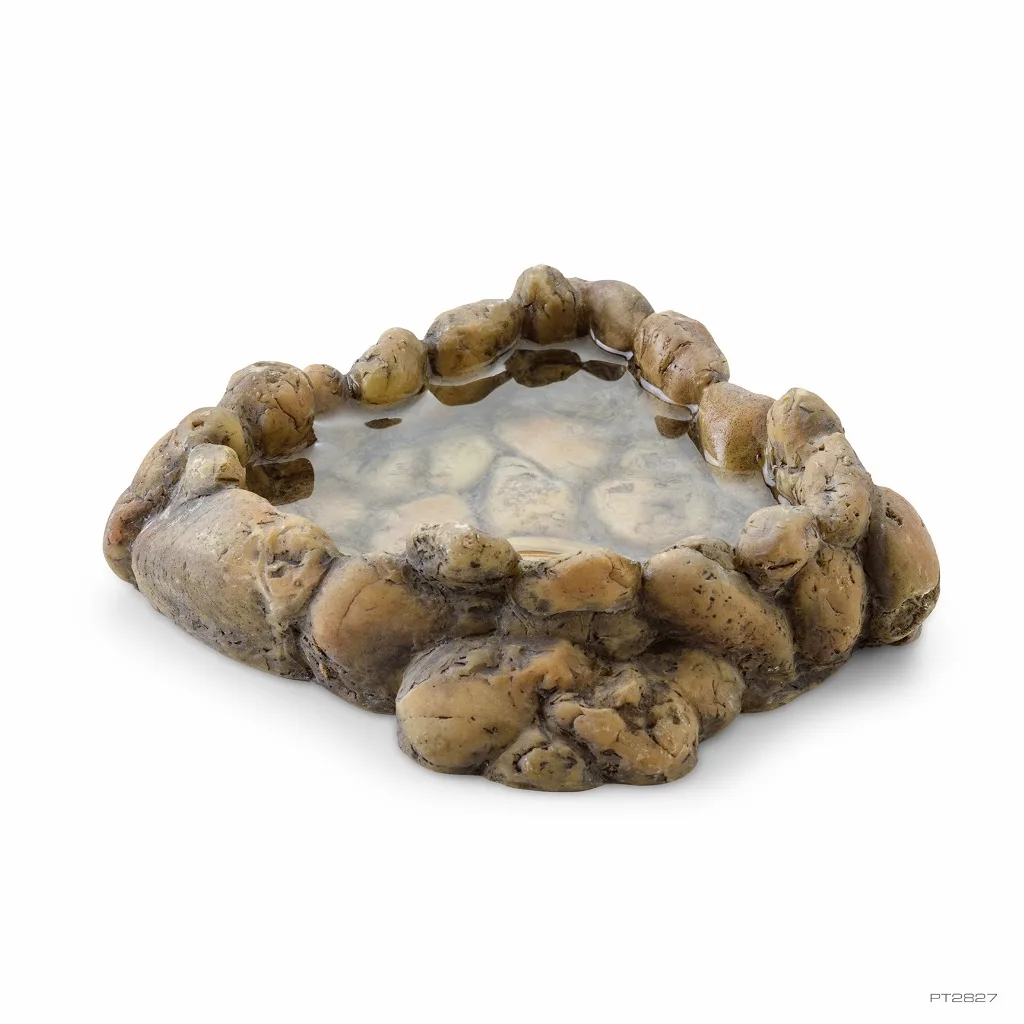 Exo Terra Medium Corner Pebble Water Dish