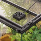Exo Terra Mini Terrarium Fan mounted on terrarium