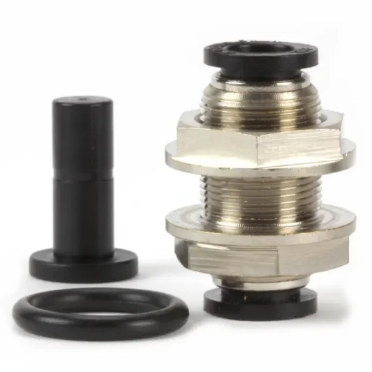 MistKing 3/8″ Metal Bulkhead with O-Ring and Plug