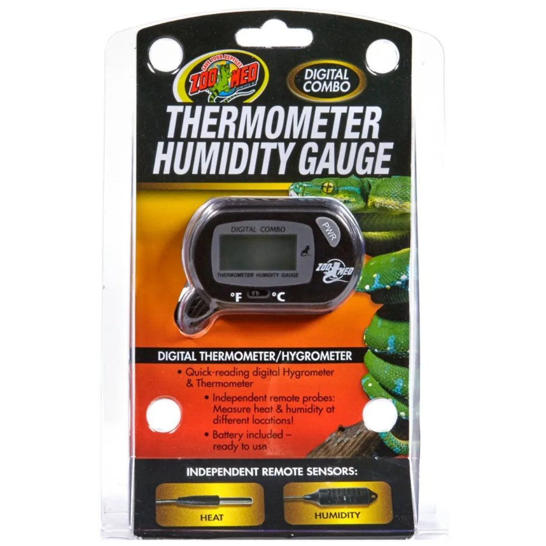 Zoo Med Digital Combo Thermometer and Humity Gauge
