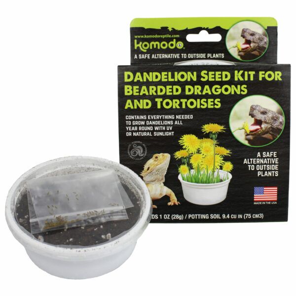 KOMODO DANDELION SEED KIT FOR BEARDED DRAGONS AND TORTOISES KIT