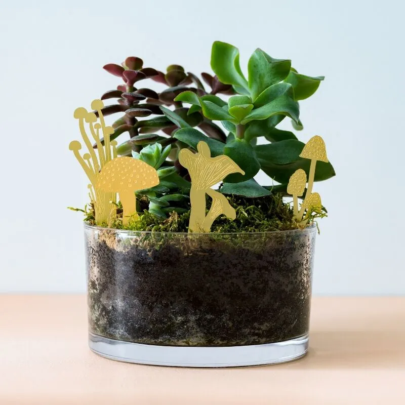 Brass Mini Mushrooms