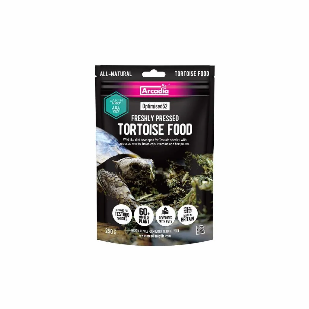 Arcadia Reptile EarthPro Optimised52 Tortoise Food 250g