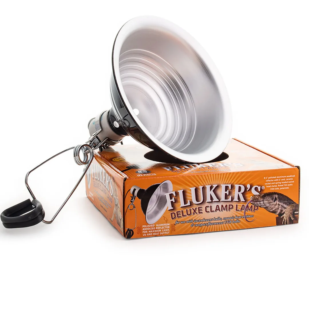Flukers Delux Clamp Lamp with Switch 8.5 inch