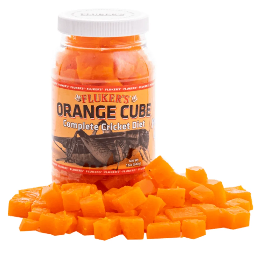 Flukers Orange Cube Complete Cricket Diet 12oz 340gm