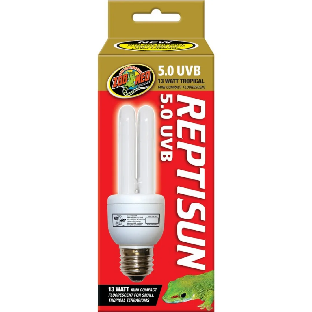 Zoo Med ReptiSun 5.0 Mini Compact Fluorescent 5% UVB 13w