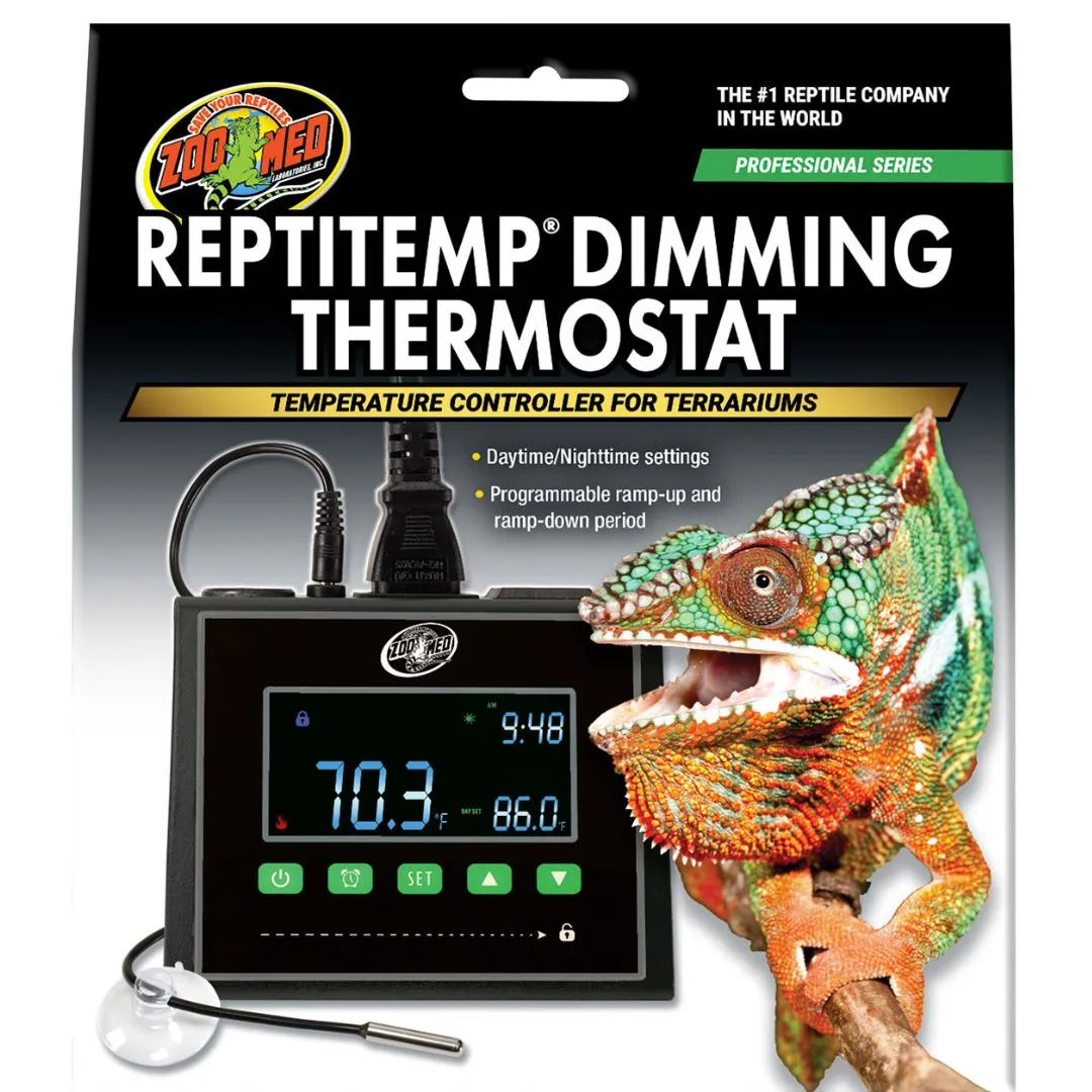 Zoo Med ReptiTemp Dimming Digital Thermostat 600W with Day and Night Settings