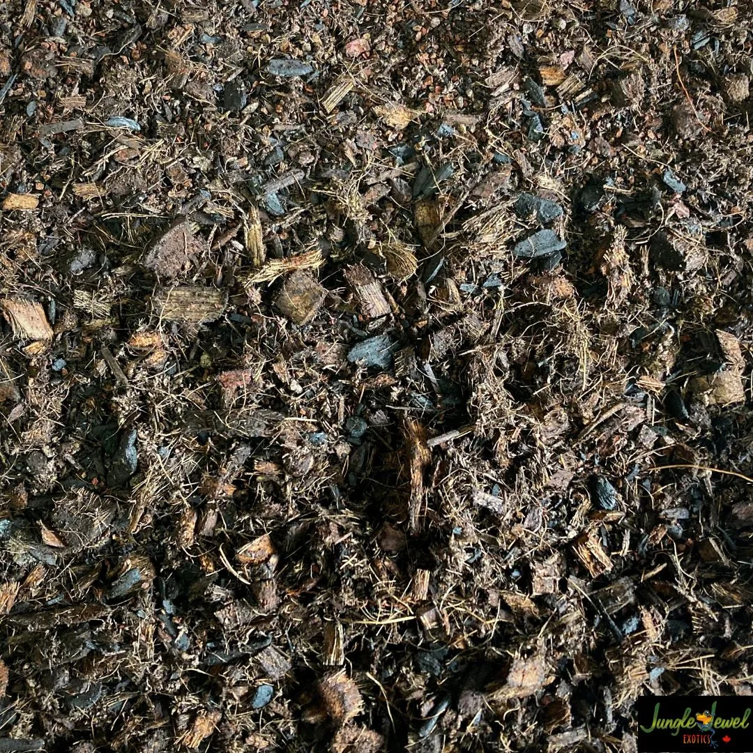 Premium Terrarium Substrate Made in Canada. Safe for most reptiles, frogs, spiders and invetibrates