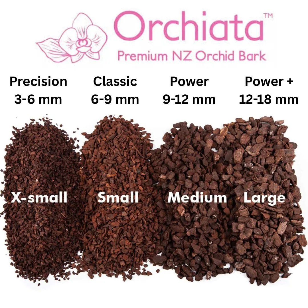 Ochiata Premium Orchid Bark Size Comparison