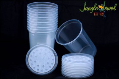 32 oz cups and lids marked 1