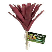 Artificial Plastic Fake Fireball Bromeliad Plant for a Terrarium or Vivarium