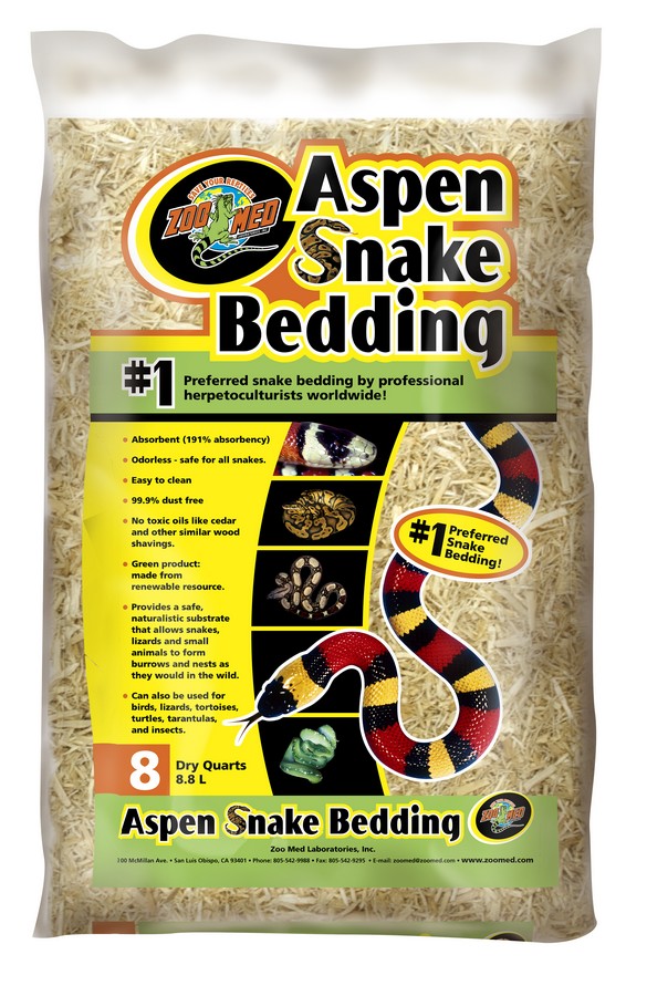 oo Med Aspen Snake Bedding 8qt