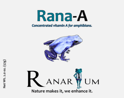 Vitamin A from Ranarium for frogs and reptiles available in Canada