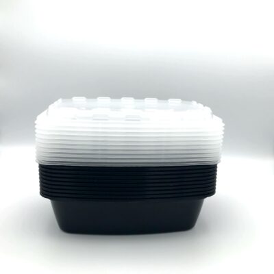 32 oz rectangular containers with Lids for Springtails