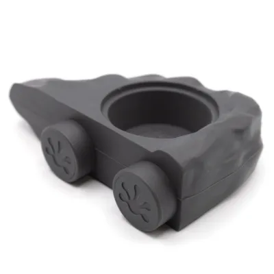 Mini Magnetic Silicone Gecko Food Ledge (Grey) by Pangea