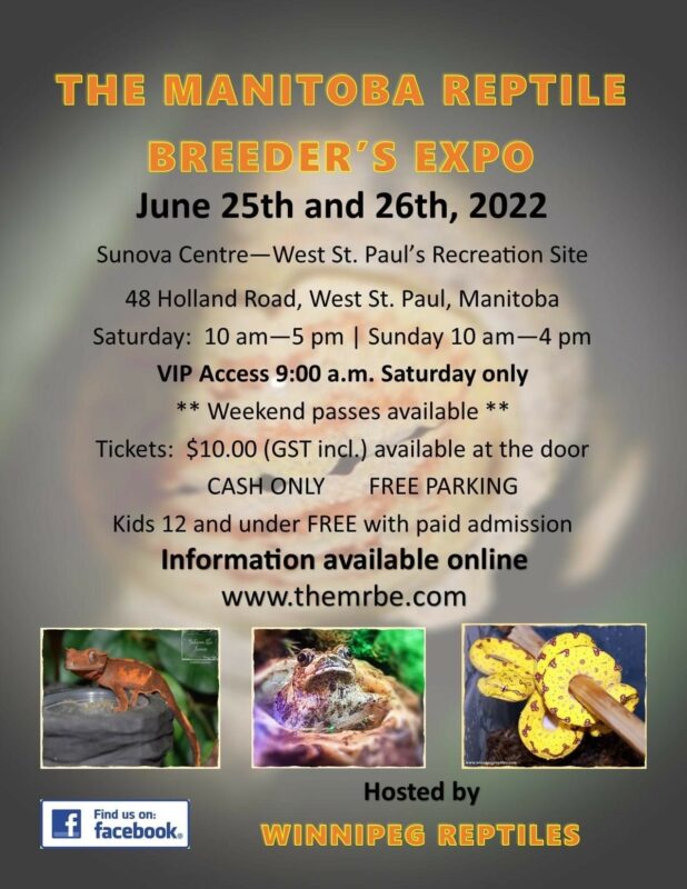 Manitoba Reptile Expo 2022