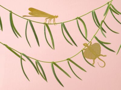 Plant Animals Damselfly flying lizard