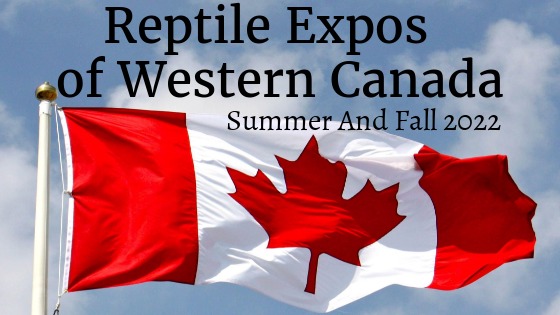 Reptile Expos in Western Canada Summer and Fall 2022