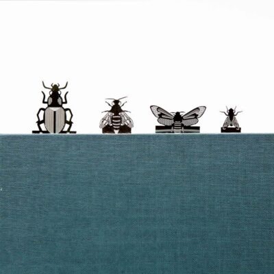 Stainless Steel Insect Bookmarks Beetle Moth Bee House Fly