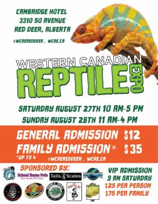 WCRE 2022 Western Canada Reptile Expo in Red Deer Alberta