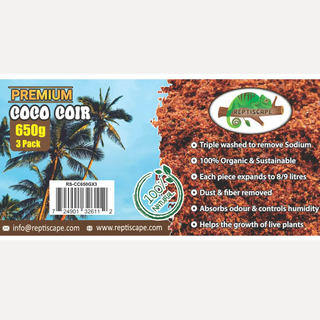 Reptiscape Coco Coir Eco Earth 3pack