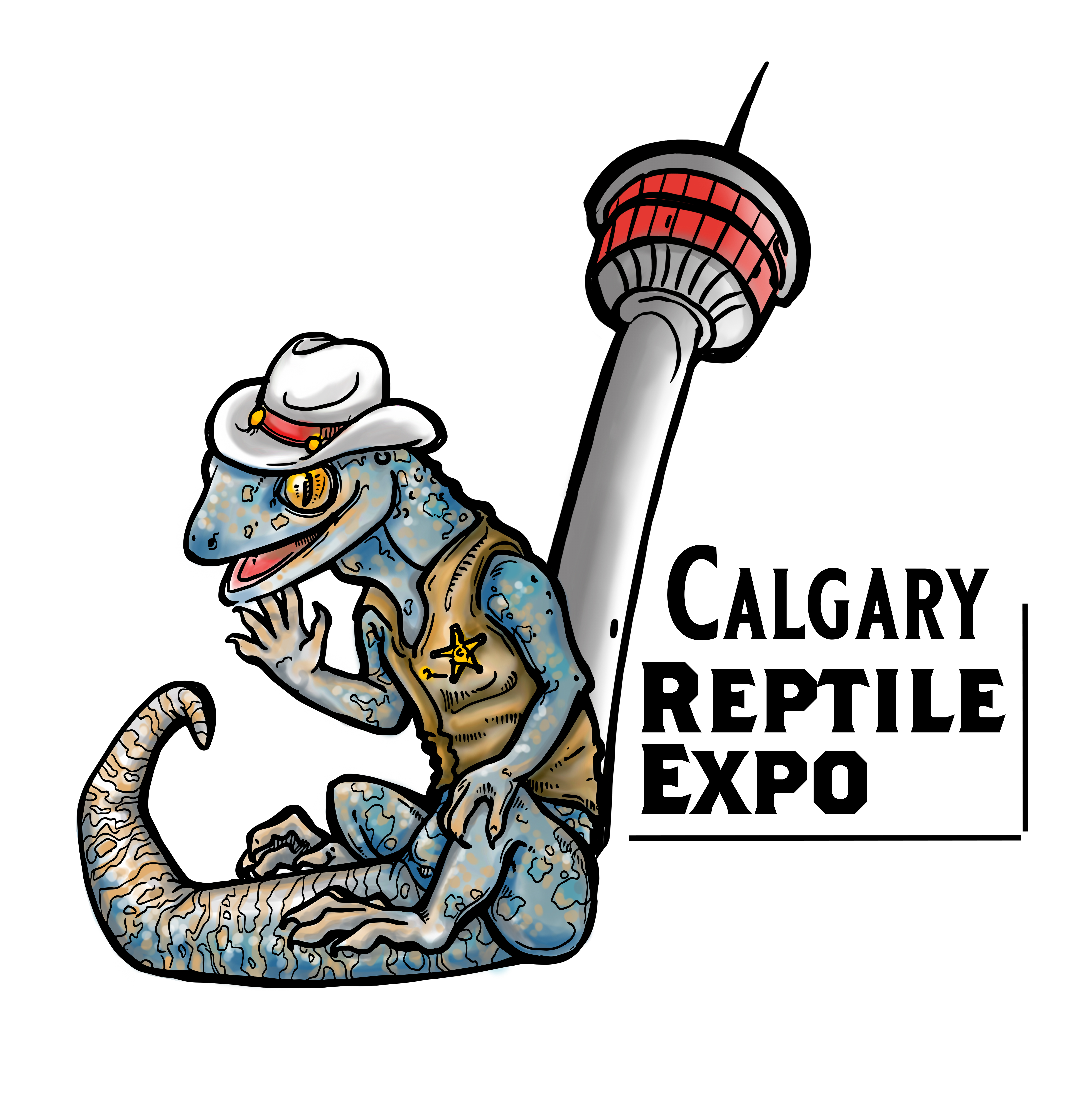 Calgary Reptile Expo Logo Gecko