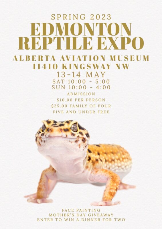 Edmonton Reptile Expo May 1314 2023