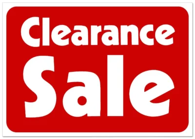 Clearance Items on Sale