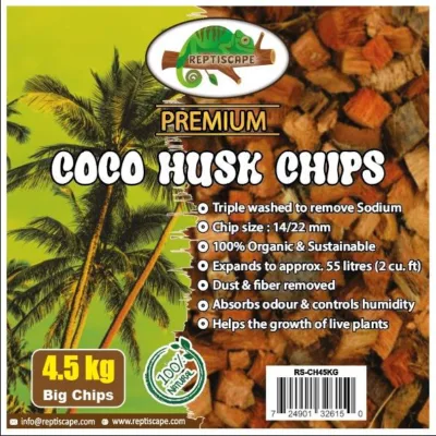 Reptiscape Coco Husk Big Chips 4.5KG