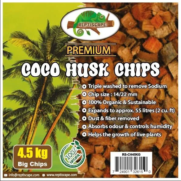 Reptiscape Coco Husk Big Chips 4.5KG