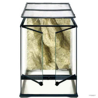 Exo Terra Terrarium 18x18x24 with rock backround