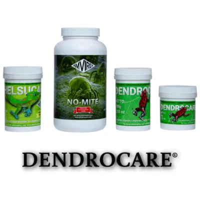 Dendrocare supplements for dart frogs and geckos