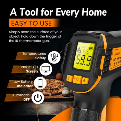 Infrared Thermometer Gun for home and kitchen use