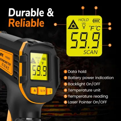 Infrared Thermometer Gun for reptile keeper