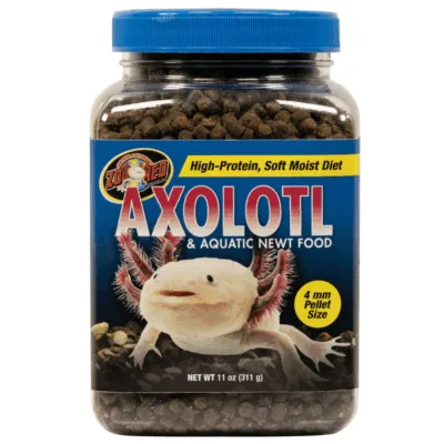 Zoo Med Axolotl Food and aquatic newt food and Aquatic Salamander food 11oz 311gm jar