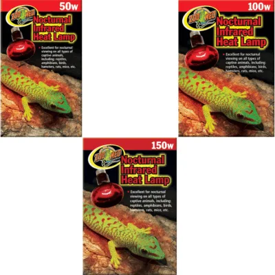 Zoo Med Nocturnal Infrared Heat Lamp Bulb Wattage options