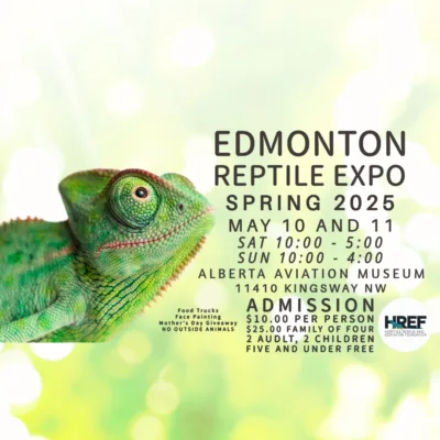 Edmonton Reptile Expo May 10-11 2025