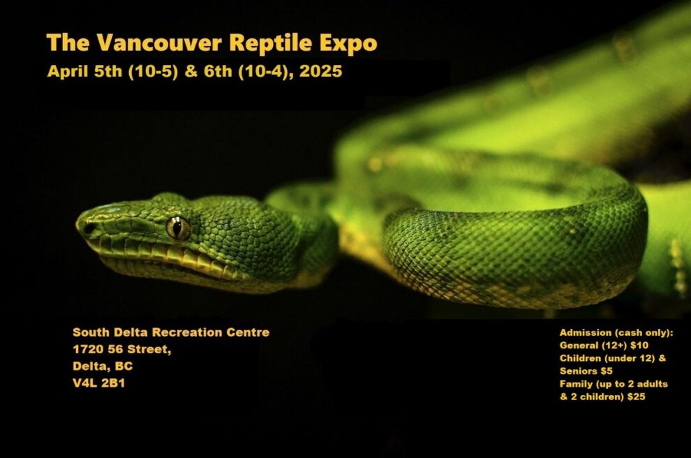 Vancouver Reptile Expo April 5 6 2025 1