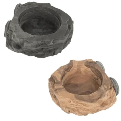 C3 Small - Magnetic Gecko Feeding Ledge 1.5oz Charcoal or Tan color