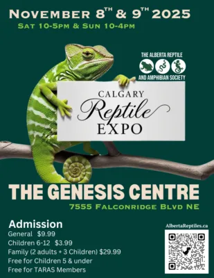 Calgary Reptile Expo November 8-9 2025