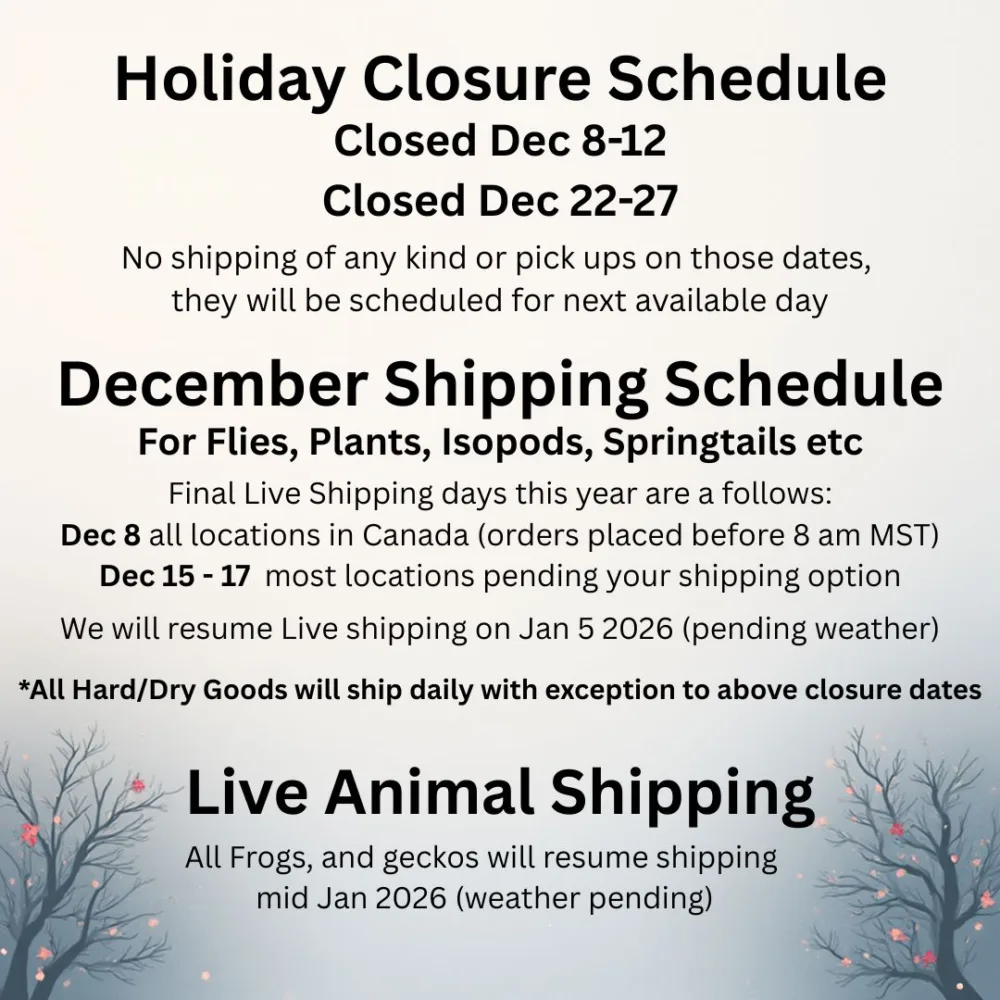 Holiday Schedule December 2025