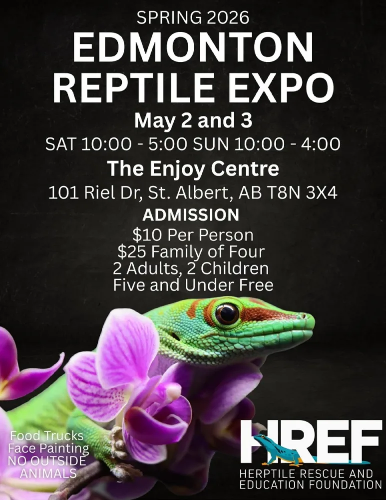 Edmonton Reptile Expo May 2-3 2026